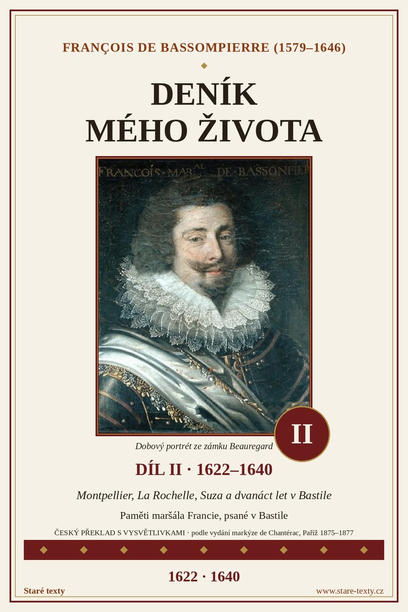 Obálka: Deník mého života II: 1622–1640