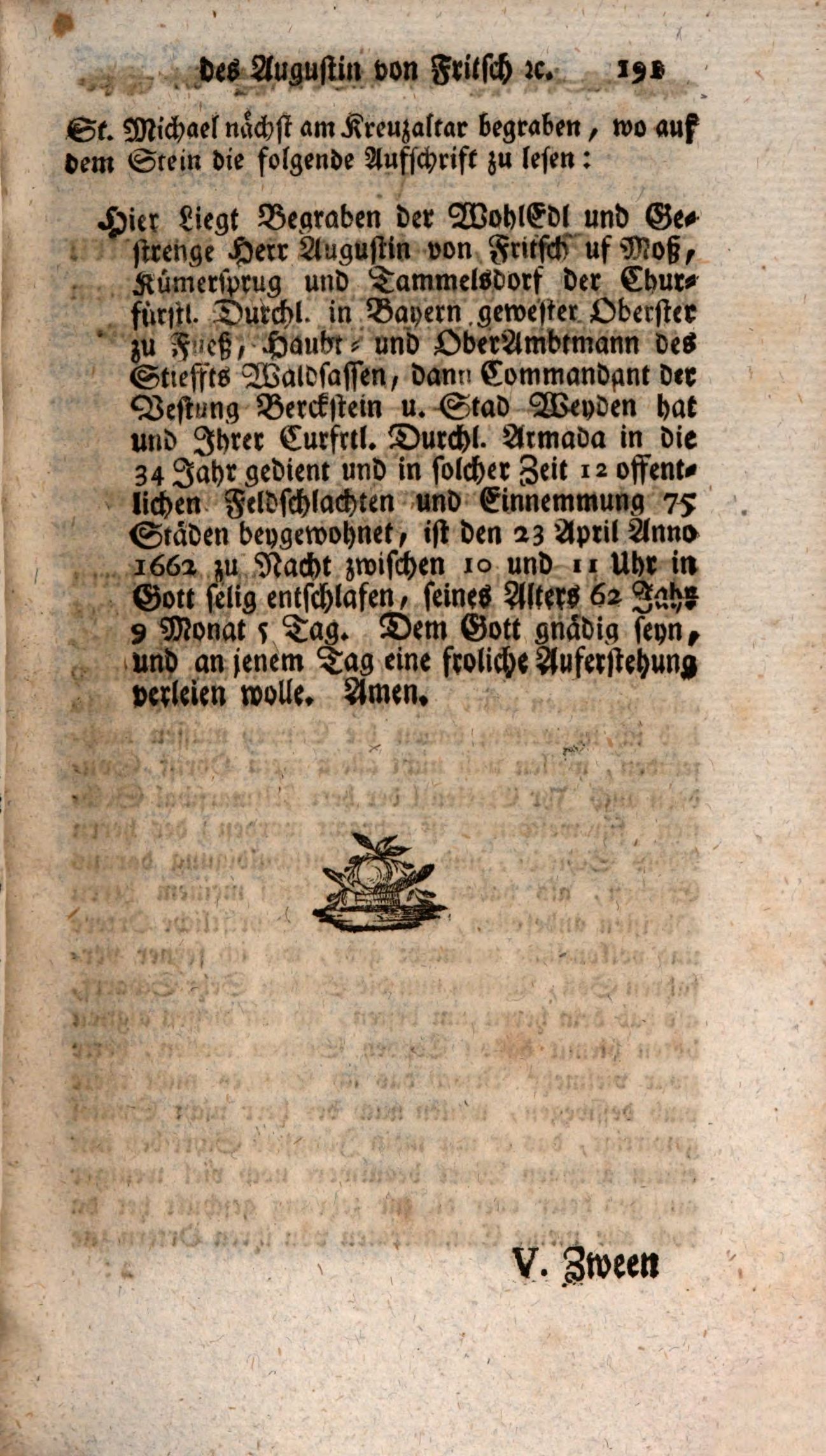 Poslední strana deníku v tisku z roku 1792 (s