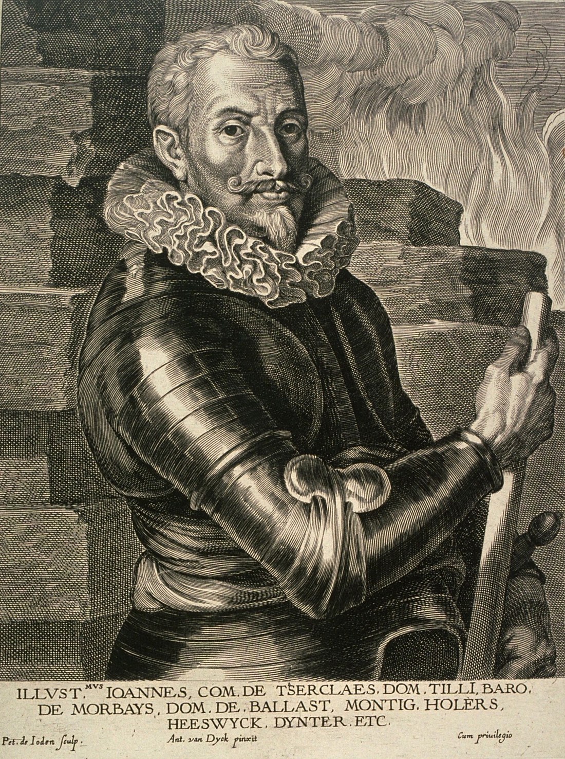 Johann Tserclaes hrabě Tilly, vrchní velitel vojsk Katolické ligy, pod nímž Fritsch sloužil do roku 1632