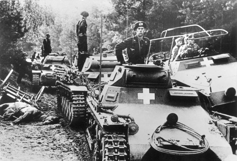 Německé tanky na Brdě, září 1939