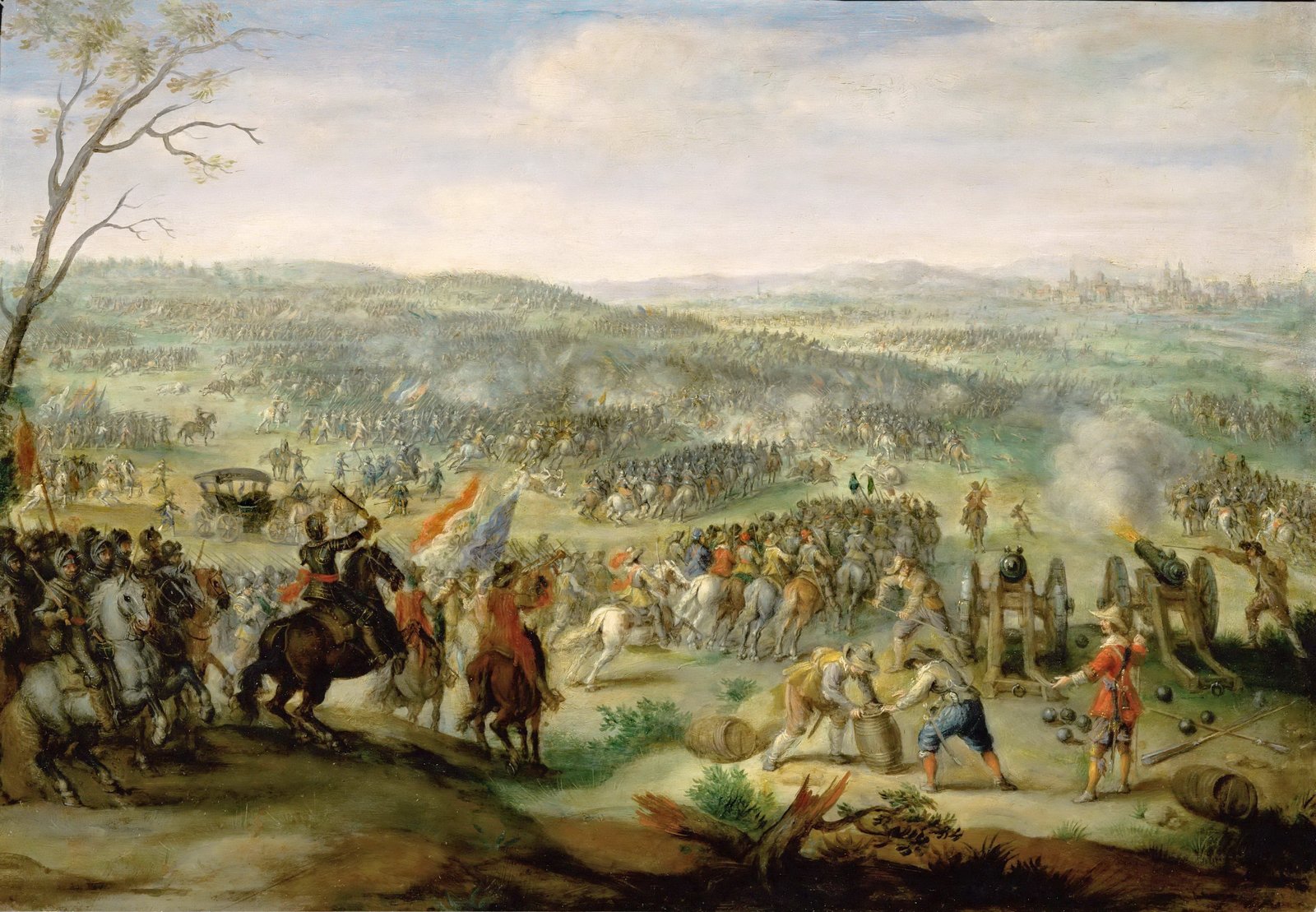 Pieter Snayers, Bitva na Bílé hoře (17. století). Volné dílo; digitalizace z Wikimedia Commons.