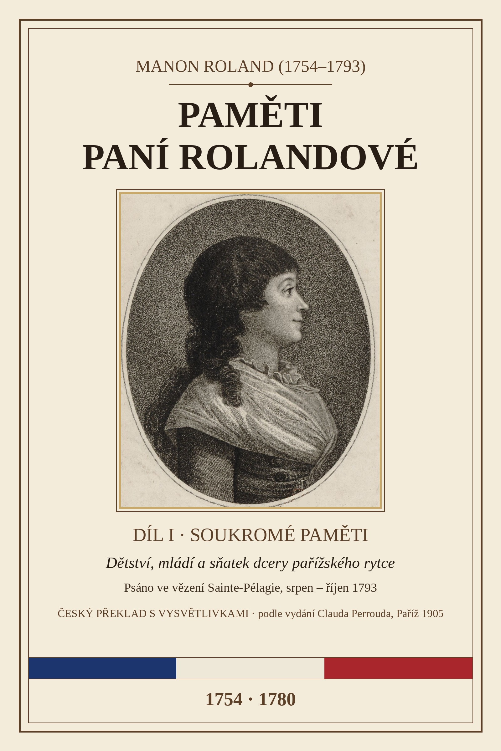 Obálka: Paměti paní Rolandové I: Soukromé paměti