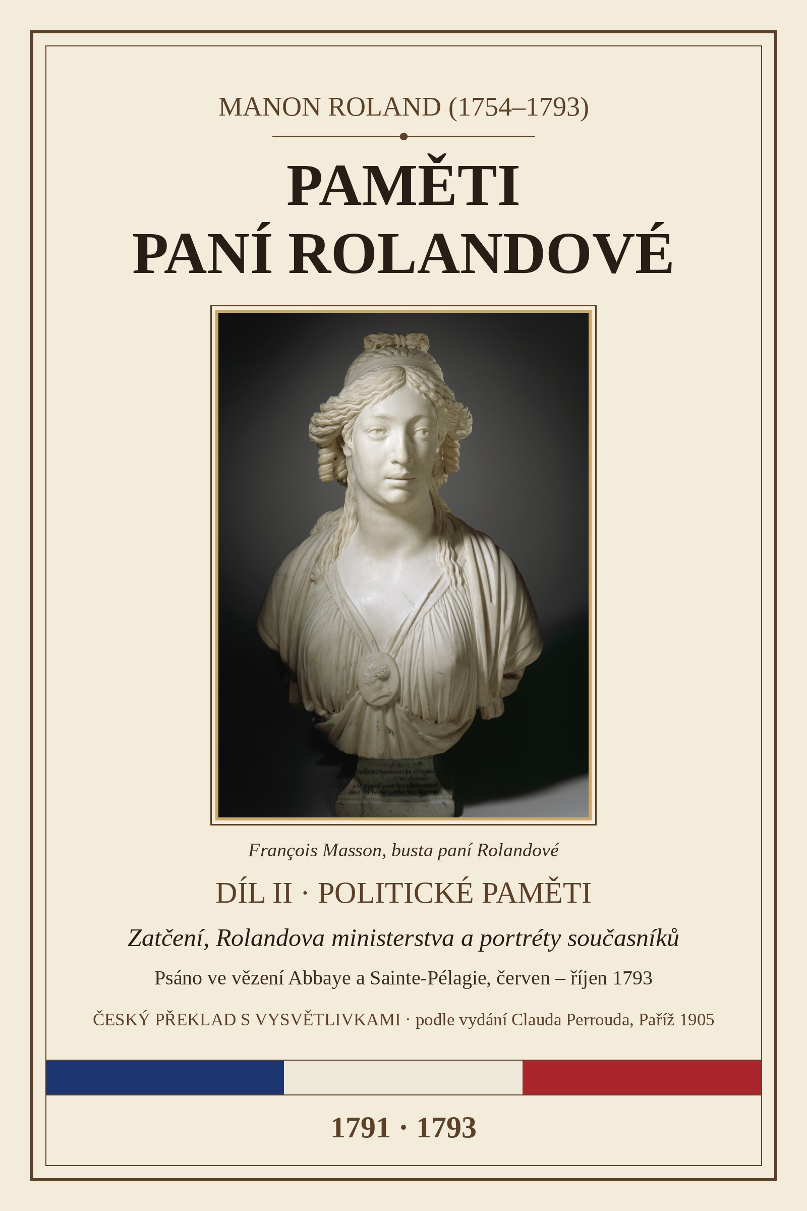 Obálka: Paměti paní Rolandové II: Politické paměti