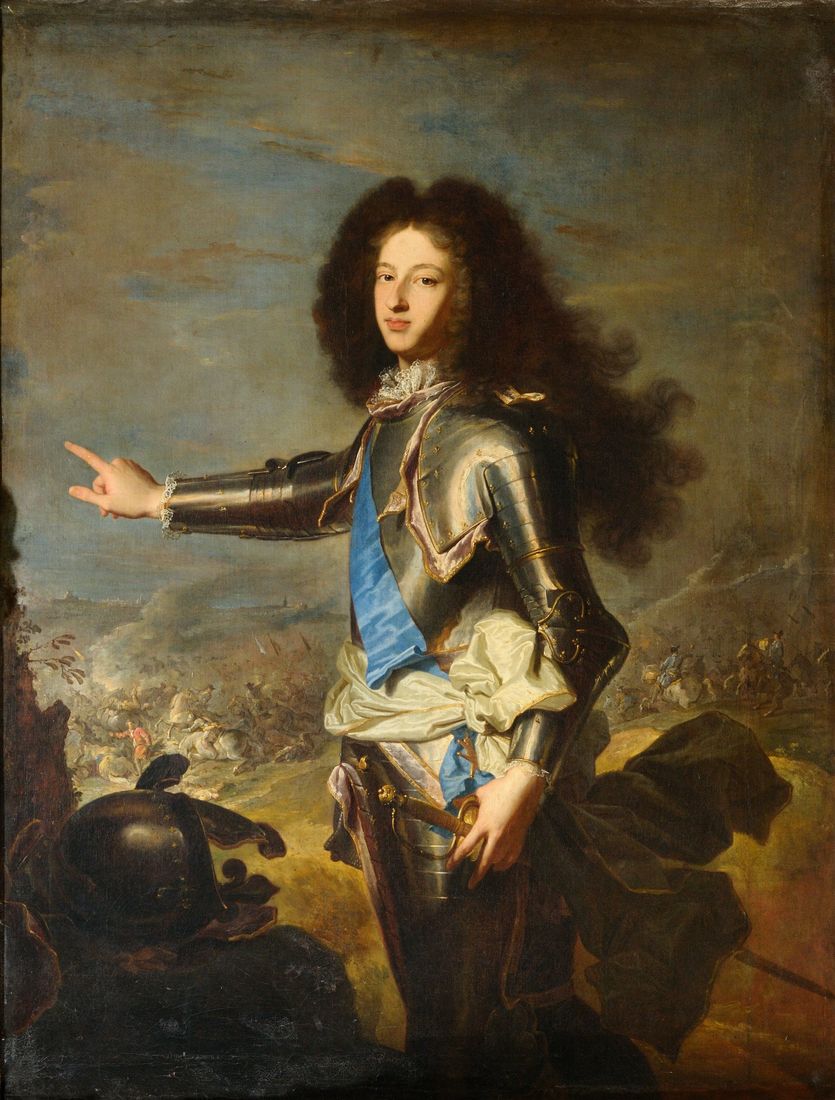 Ludvík, vévoda z Bourgogne, portrét od Hyacintha Rigauda